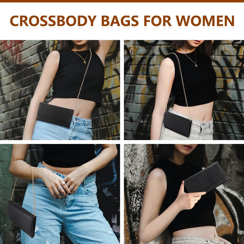 UU Crossbody Bags for Women, Small Bag with Removable Chain, Card Slots & Phone Pocket - Lightweight Purse Wallet (8 Colors) - Image 5